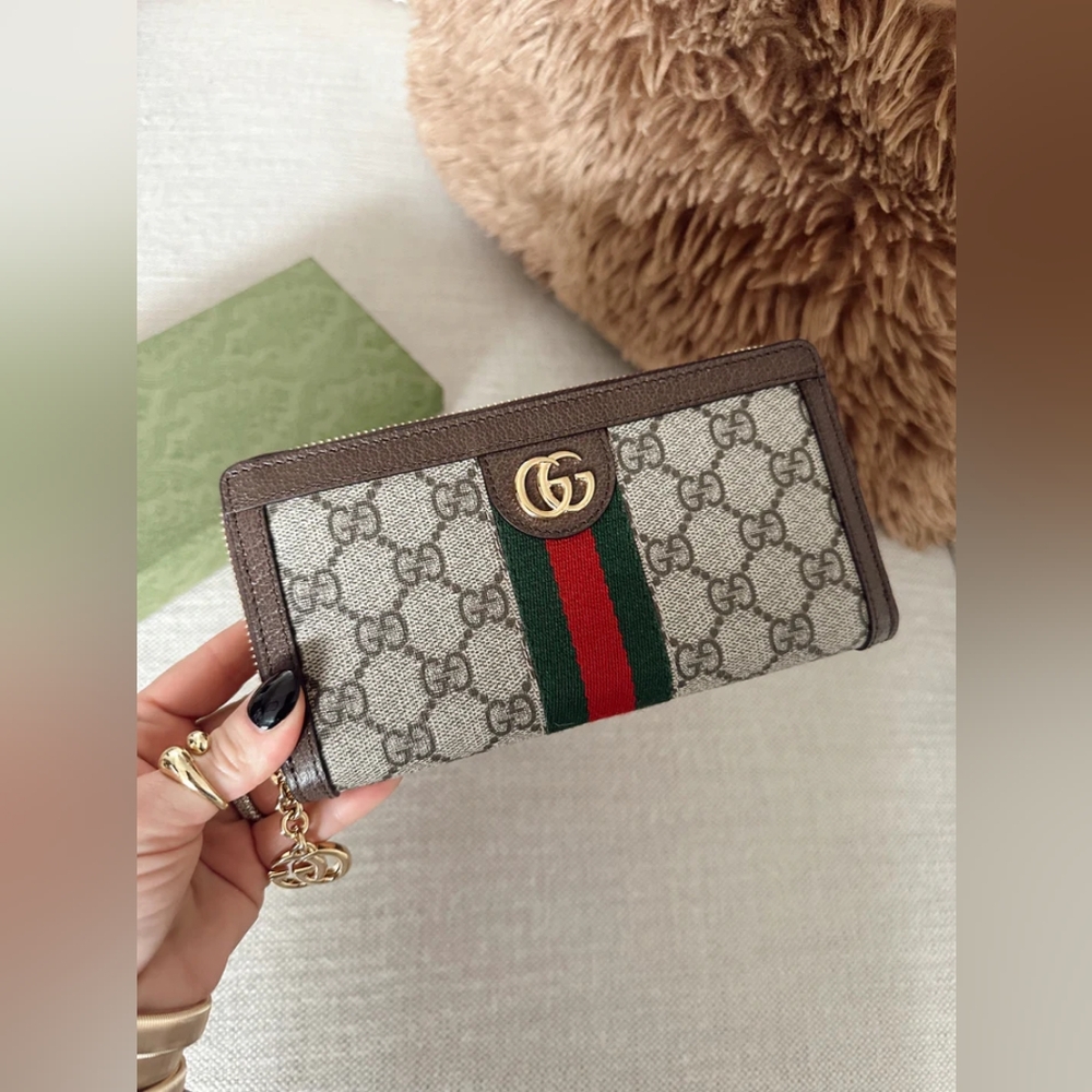 Gucci Ophidia Zip Around Wallet